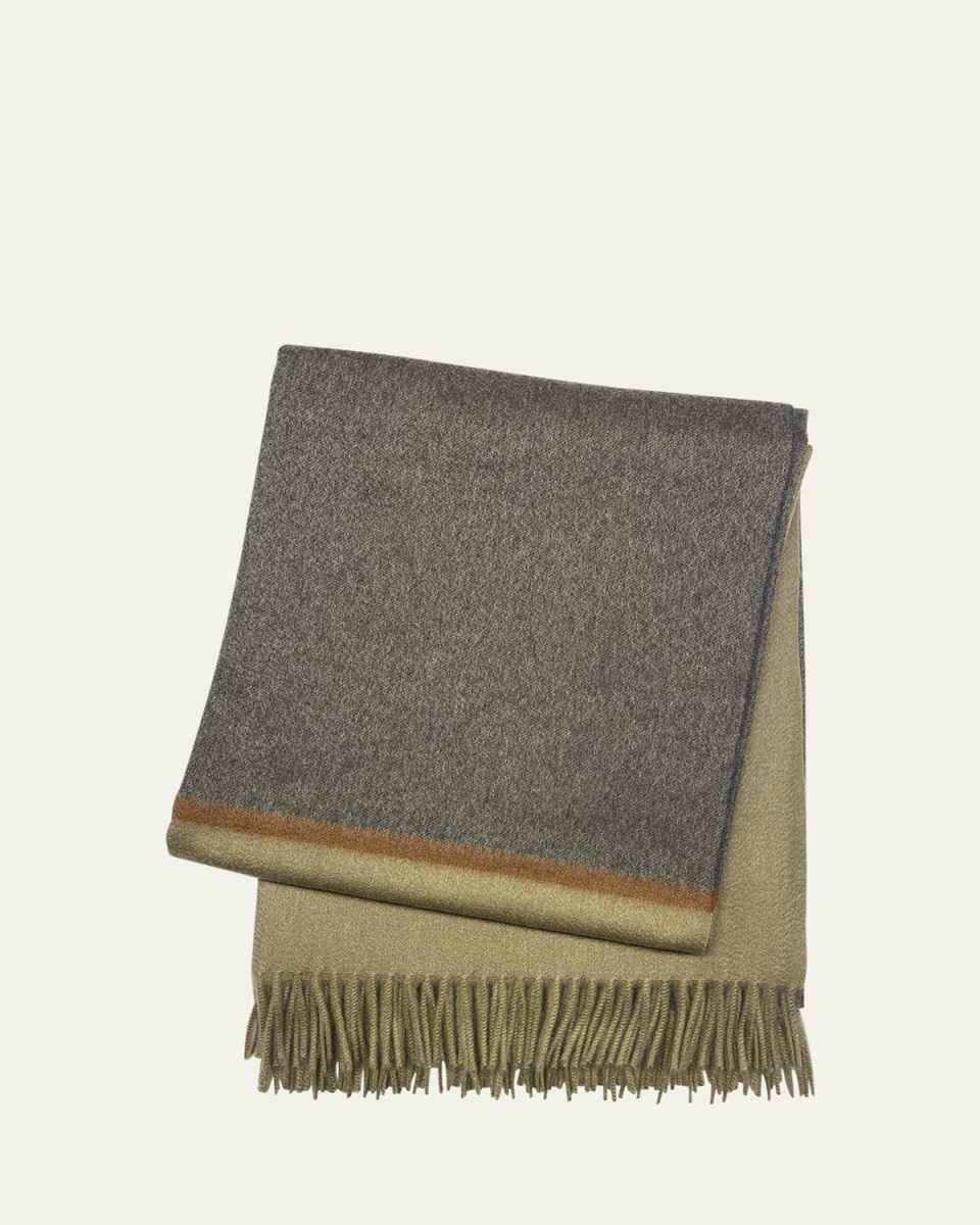 Color-Block Throw Blanket